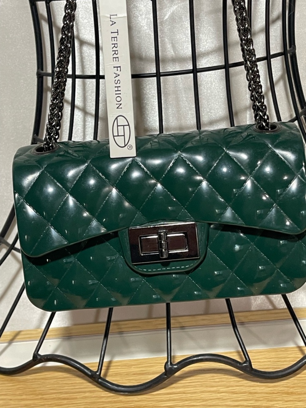 NWT Emerald Green “PETA-Approved Vegan “Waterproof- Crossbody
